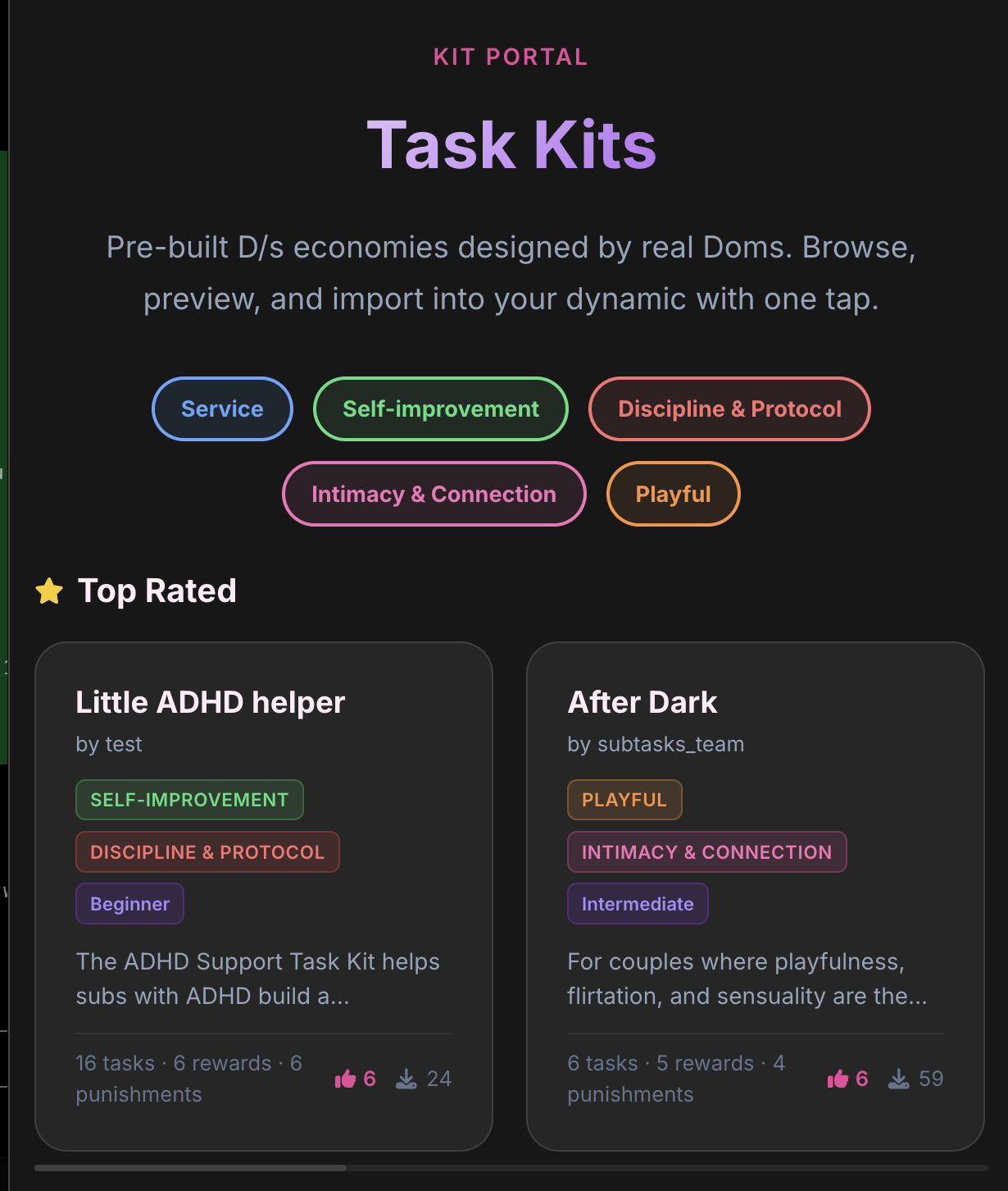 Kit Portal on the web