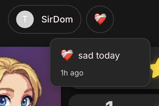 Tasker view of mood status